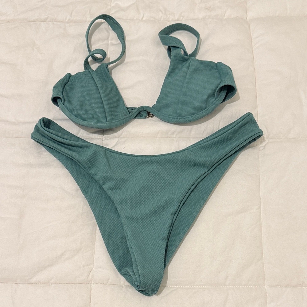 NEVER BEEN WORN Teal Bikini Set